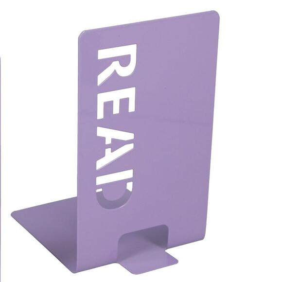 Metal 3D Effect Inspire Read Cutout Decorative Bookends - Picture 4 of 5